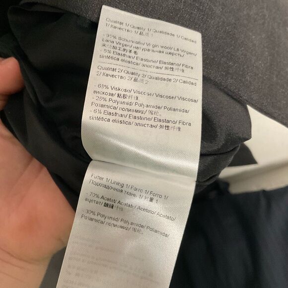 Escada Sport Dress Womens 36 Small Black Wool blend Sheath Knee Length V-Neck - Picture 7 of 14